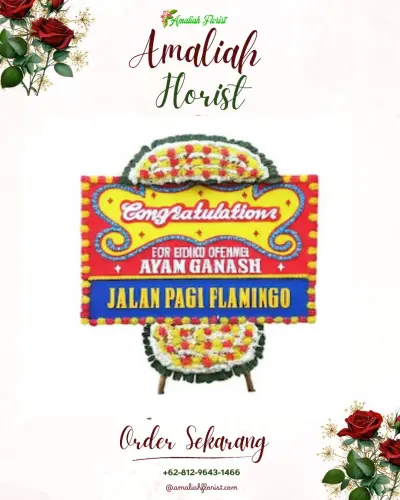 Bunga Papan Congratulation di Bubunan